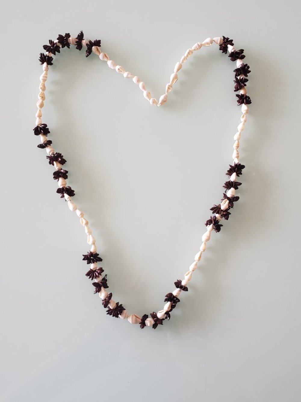 Vintage Hawaiian Cowrie Shell and Seed Necklace